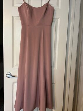 Jenny Yoo blush maxi dress